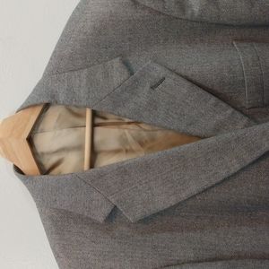 Brooks Brothers 346 Light Gray Silk/Wool Blend Sport Jacket 44R